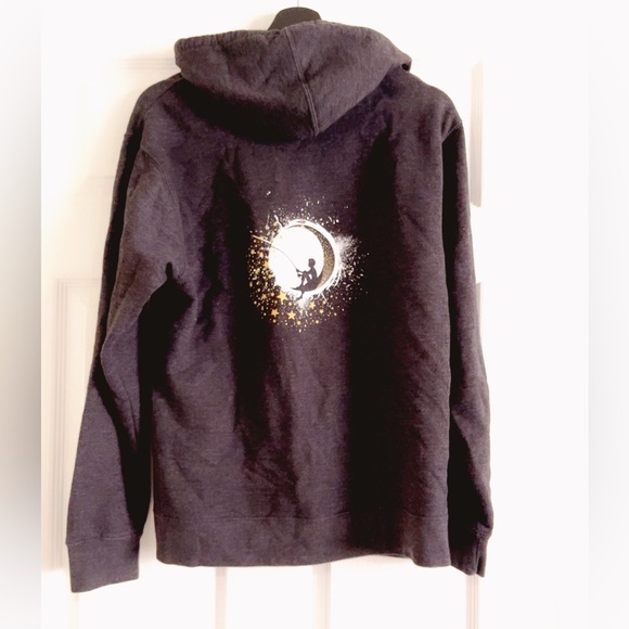 Dreamworks hoodie man small zipper moonboy logo - Picture 1 of 5